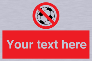 Custom No Ball Games Sign